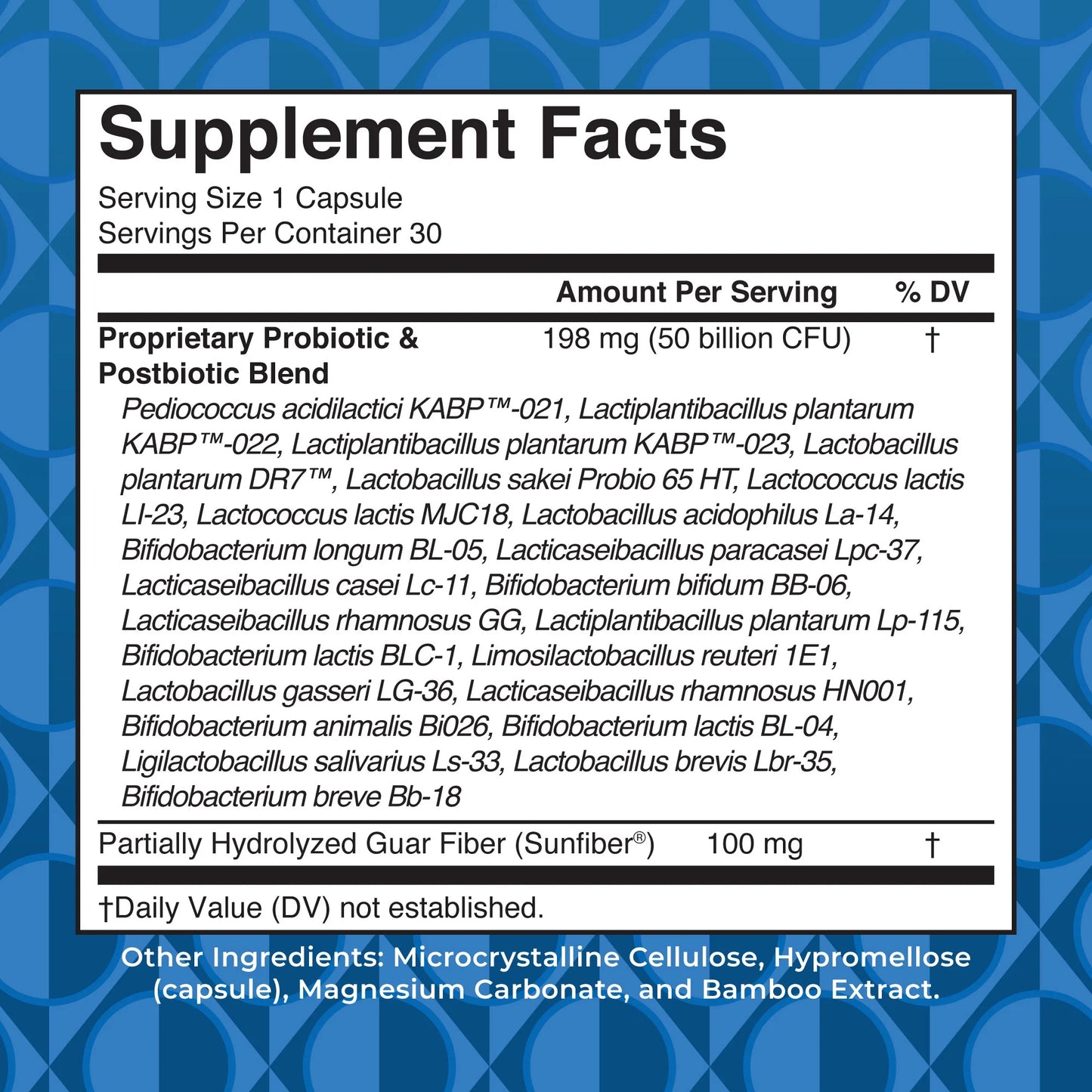 3-In-1 Probiotics Digestive Health Supplement for Women & Men, 50 Billion CFU, Allergen Free, 0.5 Oz