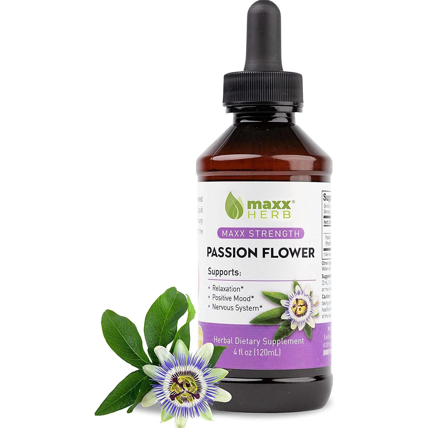 Passion Flower Extract Stress Relief & Sleep Supplement, 4 Oz