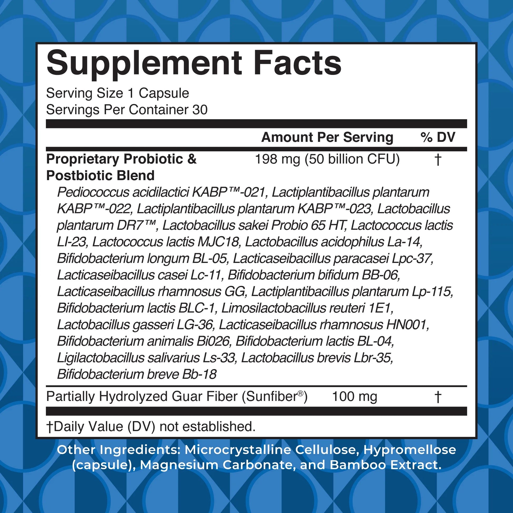 3-In-1 Probiotics Digestive Health Supplement for Women & Men, 50 Billion CFU, Allergen Free, 0.5 Oz