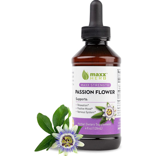 Passion Flower Extract Stress Relief & Sleep Supplement, 4 Oz