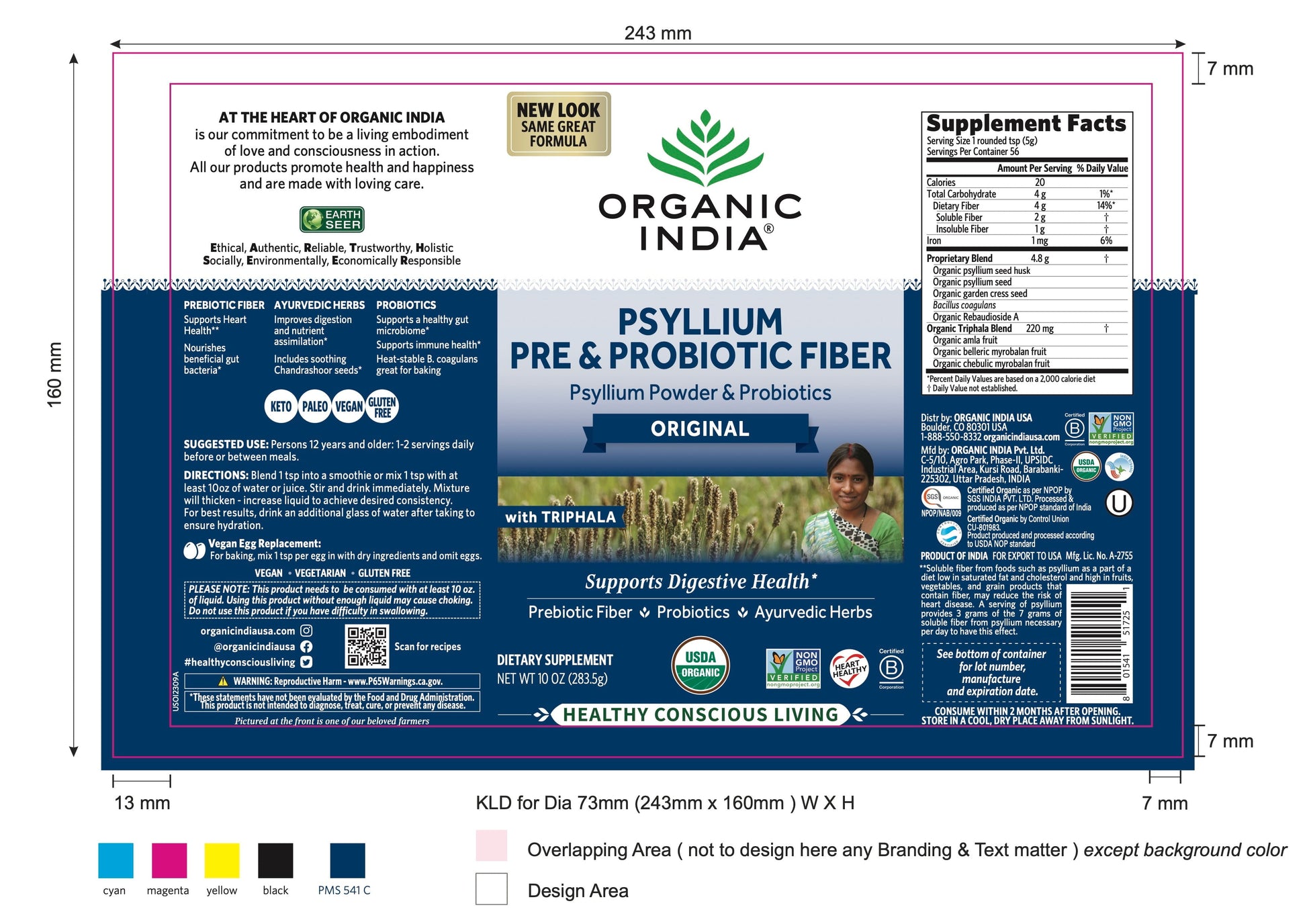 Psyllium Pre & Probiotic Fiber Original  10 Oz Bag
